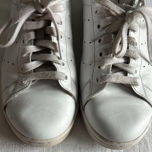 Adidas Stan Smiths sneakers size 9‎ |white and navy blue - Picture 2 of 6